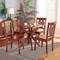 Baxton Studio Liese Modern and Contemporary Transitional Walnut Brown Finished Wood 5-Piece Dining Set 178-11383-10891-Zoro - alternate 4